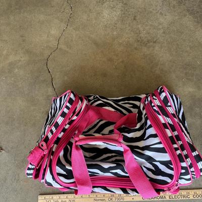 Zebra duffle bag