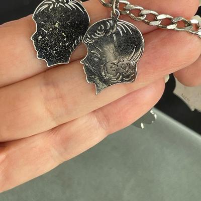 Vintage Sterling Silver Charm Bracelet