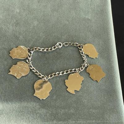 Vintage Sterling Silver Charm Bracelet