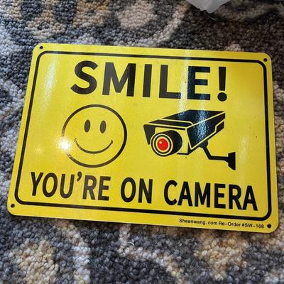Smile your on camera sign