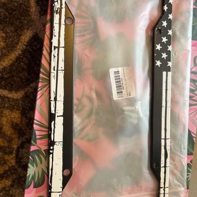Back the blue license plate holder