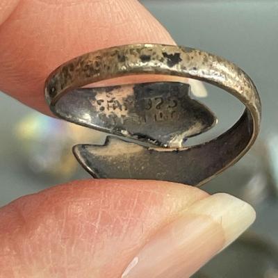 1 Sterling and 4 Vintage Costume Rings