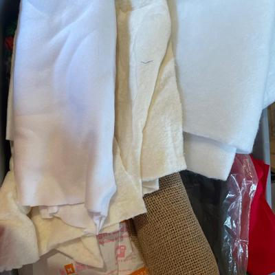 Tote of crafting scraps