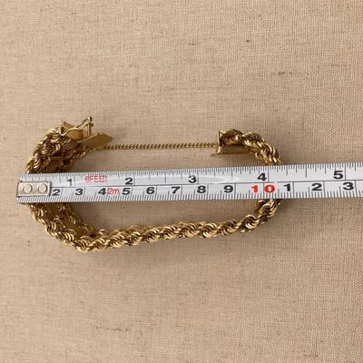 14K Braided Heart Bracelet (ST-SS)