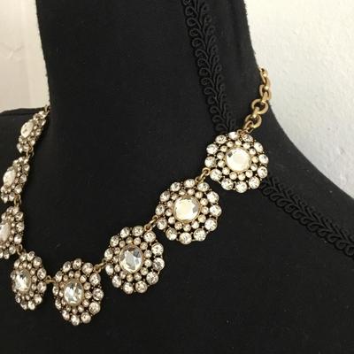 Beautiful J.Crew vintage, rhinestone statement, necklace