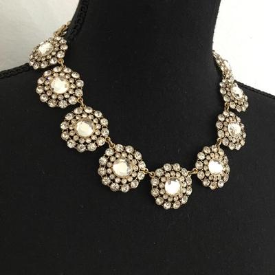 Beautiful J.Crew vintage, rhinestone statement, necklace
