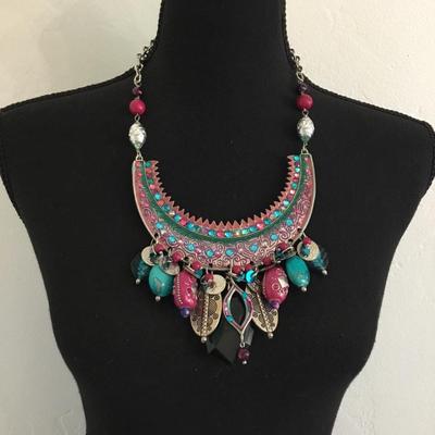 Free soul, wild, gypsy silver toned, super cute statement, necklace