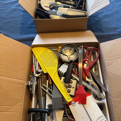 Various kitchen utensils