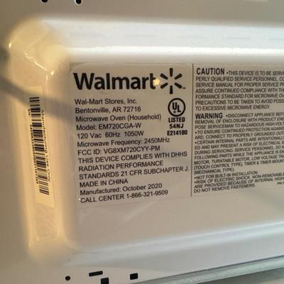 Walmart brand microwave