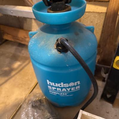 Shop Vac, Edger, wood ladder, sprayer and other tools