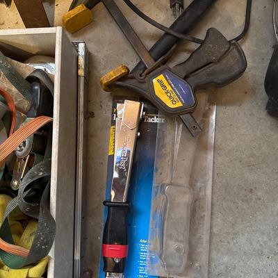 Shop Vac, Edger, wood ladder, sprayer and other tools