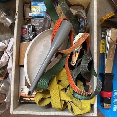 Shop Vac, Edger, wood ladder, sprayer and other tools