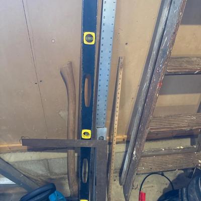 Shop Vac, Edger, wood ladder, sprayer and other tools
