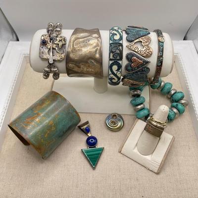 C. Wylie Pendant, Copper Cuff & Artistic Jewelry (ST-SS)