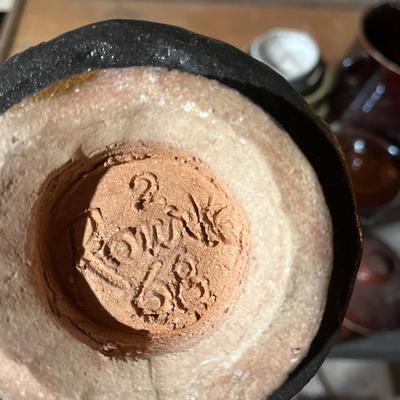 Rourke vase & other Pottery lot