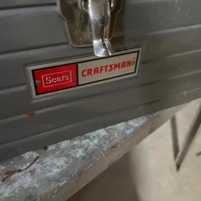 Tool lot with metal table