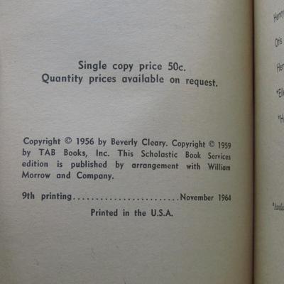 Fifteen by Beverly Cleary 1964 Scholastic Book Service Softcover Book