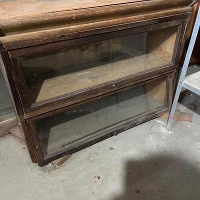 Two parts of a barrister cabinet