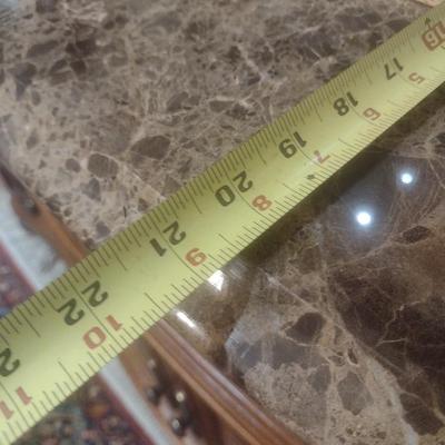 Thomasville Marble Top Serpentine Design Buffet (No Contents)