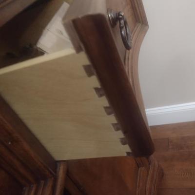 Thomasville Marble Top Serpentine Design Buffet (No Contents)
