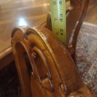 Thomasville Formal Dining Table with Eight Chairs and Table Protector With 2 Leaves