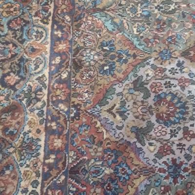 Karastan Worsted Wool Pile Area Rug Multicolor Panel Kirman Pattern 8'-8" x 12'