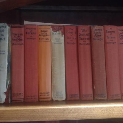 Set of Eleven Early Print Editions of Tarzan the Ape Man and Other Adventures by Edgar Rice Burroughs (U) #1