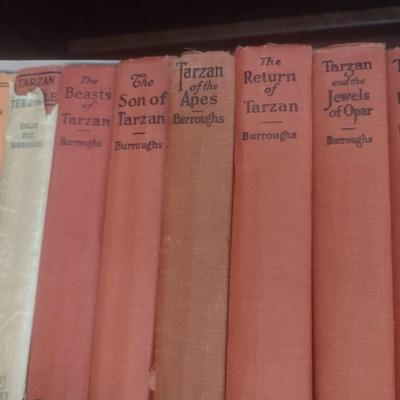 Set of Eleven Early Print Editions of Tarzan the Ape Man and Other Adventures by Edgar Rice Burroughs (U) #1
