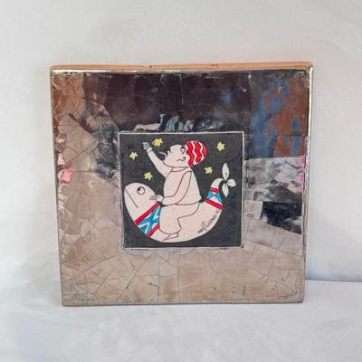 Sargadelos Mask, Ceramic Raku Clock, and More (LR-DZ)