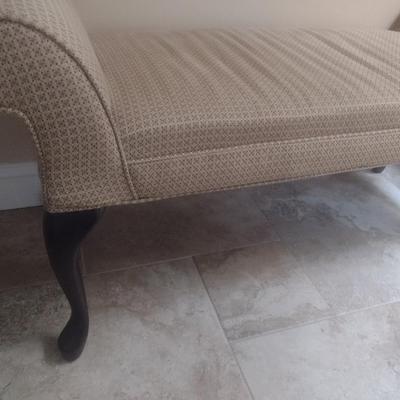 Upholstered Rolled Arm Accent Bench