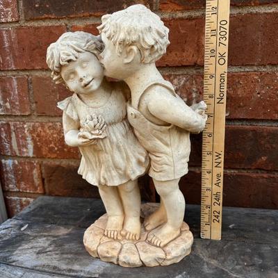 Boy kissing girl