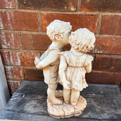 Boy kissing girl