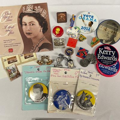 Collectible Pins, Buttons, Coins & Tuxedo Buttons (ST-SS)