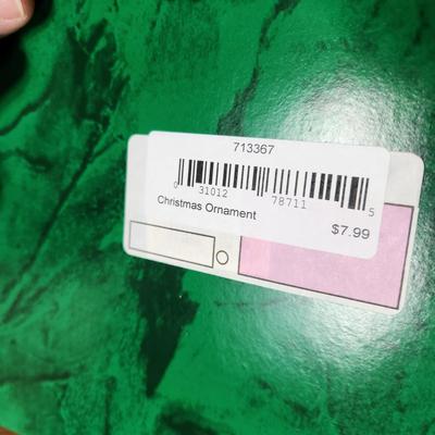 Large Box Filled w Christmas Ornaments & Decor Snowbabies, Glass Icicles ,