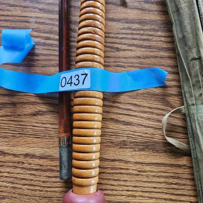 4 Vintage Fishing Rods H-I Utica N.Y. , True Temper, Actionized , Gep-Rod