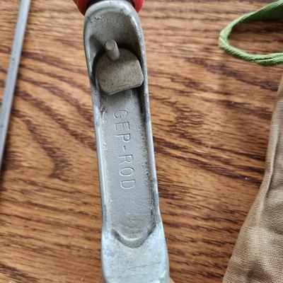 4 Vintage Fishing Rods H-I Utica N.Y. , True Temper, Actionized , Gep-Rod