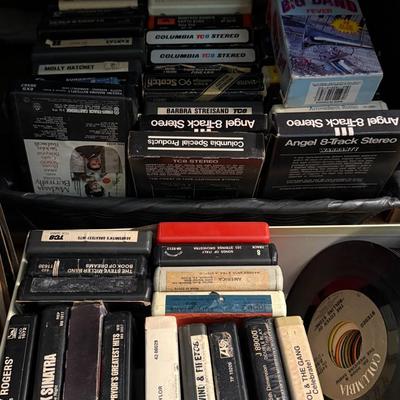Vintage Records, 8-Tracks and Cassettes Lot