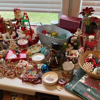 Large Lot of Holiday Décor and Ornaments