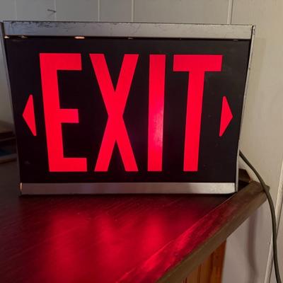 Lighted Exit Sign