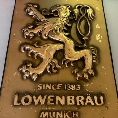 Lighted Lowenbrau Bar Sign Lot