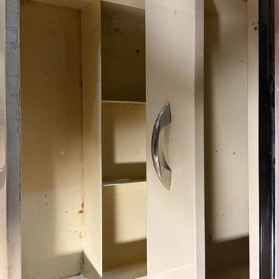 White Metal Cabinet (Basement)