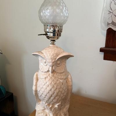 Vintage Owl Lamp