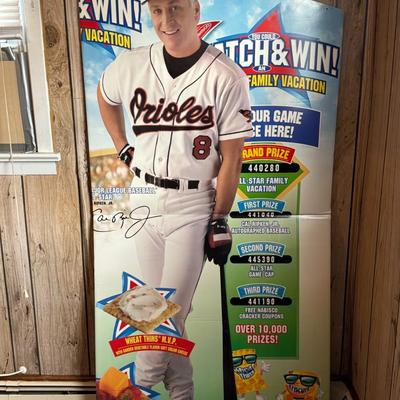 Cal Ripken Jr. Cardboard Advertisement