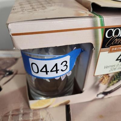 3 4 packs Corelle Pink Trio Glasses 8 16oz 4 7oz