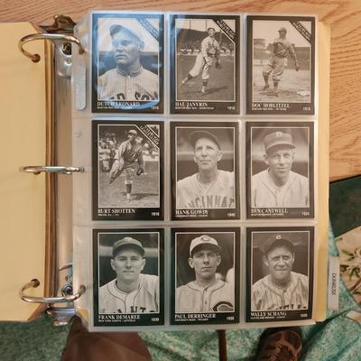Baseball Card Binder Filled with Miscellaneous Cards