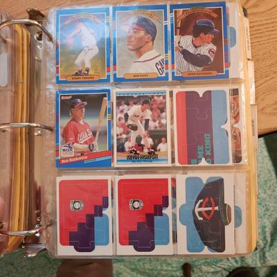 Baseball Card Binder Filled with Miscellaneous Cards
