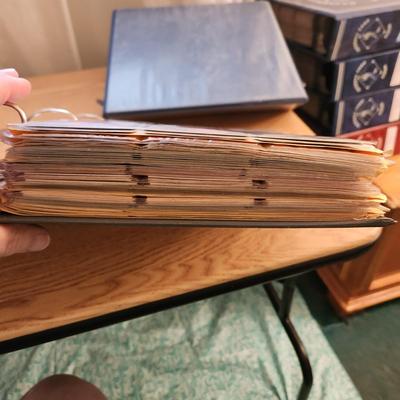Baseball Card Binder Filled with Miscellaneous Cards