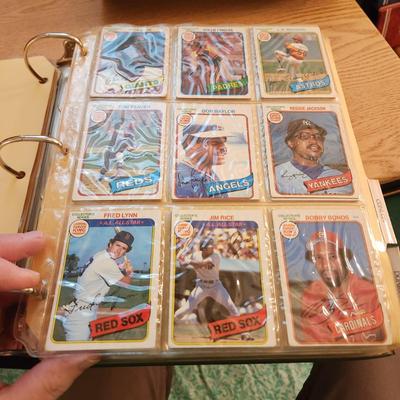 Baseball Card Binder Filled with Miscellaneous Cards