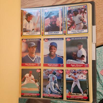 Baseball Card Binder Filled with Miscellaneous Cards