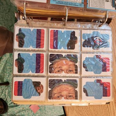 Baseball Card Binder Filled with Miscellaneous Cards